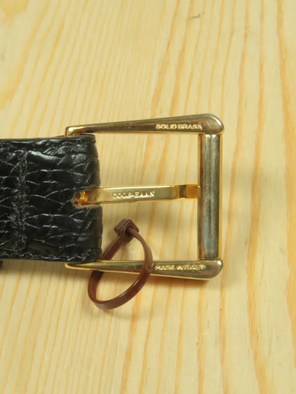 Vintage Cole Haan Interlaced Leather Belt Mens 36 FITS SMALL Black Made In USA